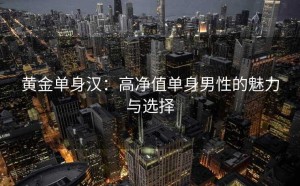 黄金单身汉：高净值单身男性的魅力与选择