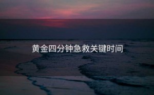 黄金四分钟急救关键时间