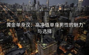 黄金单身汉：高净值单身男性的魅力与选择
