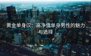 黄金单身汉：高净值单身男性的魅力与选择