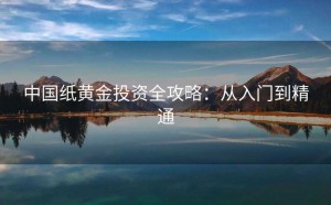 中国纸黄金投资全攻略：从入门到精通