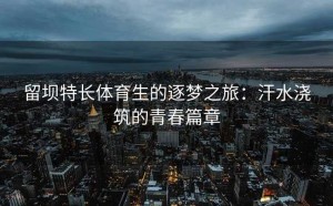 留坝特长体育生的逐梦之旅：汗水浇筑的青春篇章