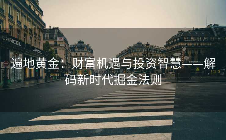 遍地黄金：财富机遇与投资智慧——解码新时代掘金法则