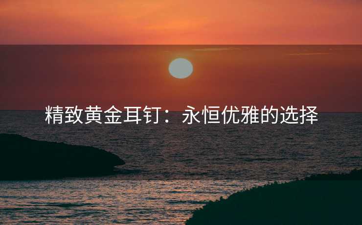 精致黄金耳钉：永恒优雅的选择
