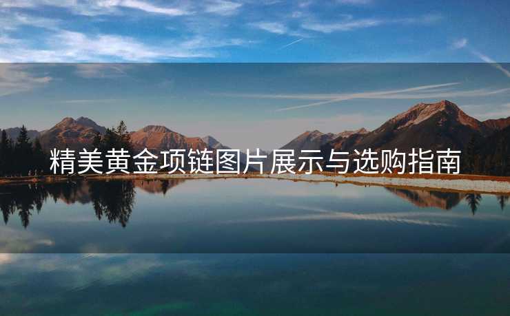 精美黄金项链图片展示与选购指南