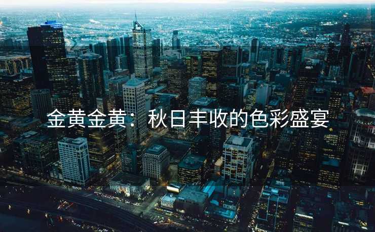 金黄金黄：秋日丰收的色彩盛宴