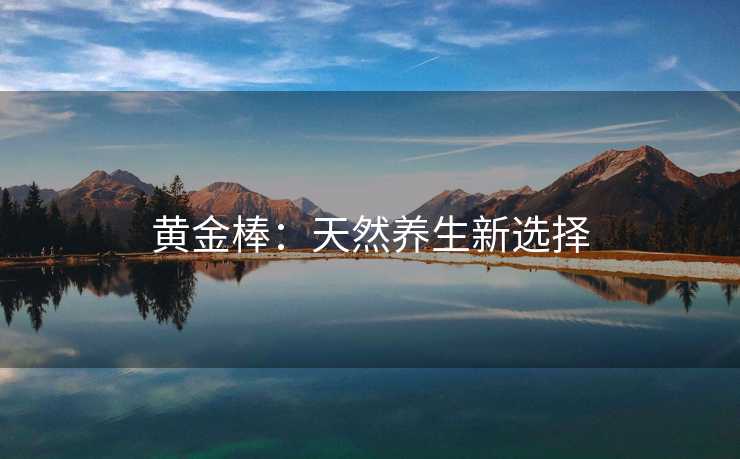 黄金棒：天然养生新选择