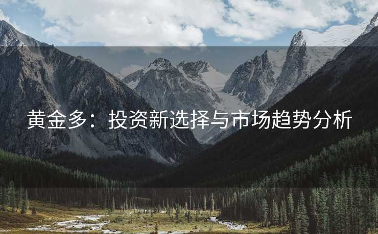 黄金多：投资新选择与市场趋势分析