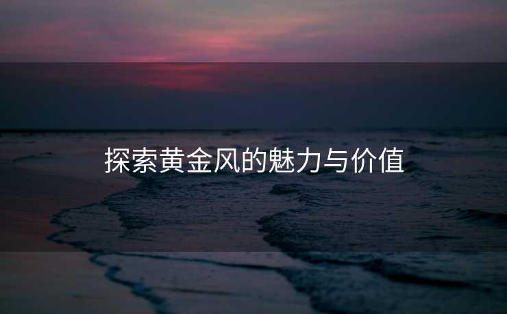 探索黄金风的魅力与价值