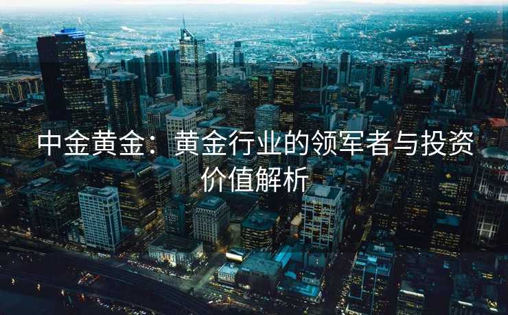 中金黄金：黄金行业的领军者与投资价值解析