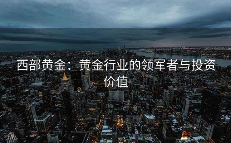 西部黄金：黄金行业的领军者与投资价值