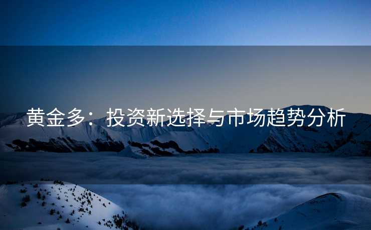 黄金多：投资新选择与市场趋势分析