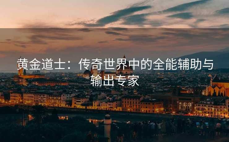 黄金道士：传奇世界中的全能辅助与输出专家