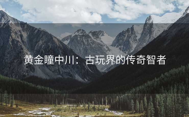 黄金瞳中川：古玩界的传奇智者