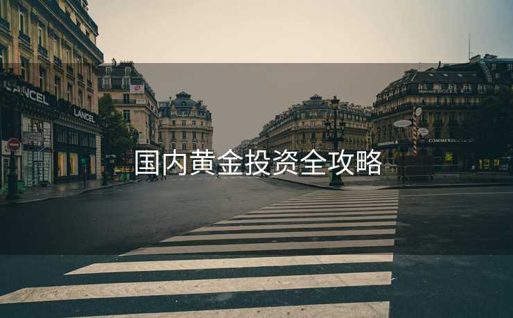 国内黄金投资全攻略