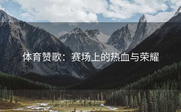 体育赞歌：赛场上的热血与荣耀