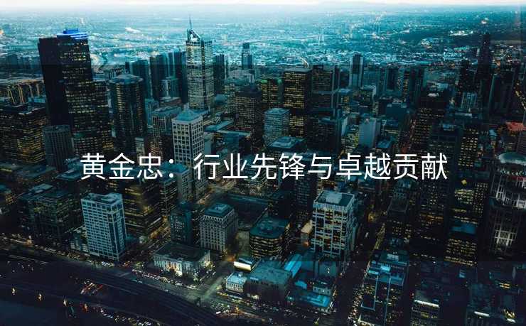 黄金忠：行业先锋与卓越贡献