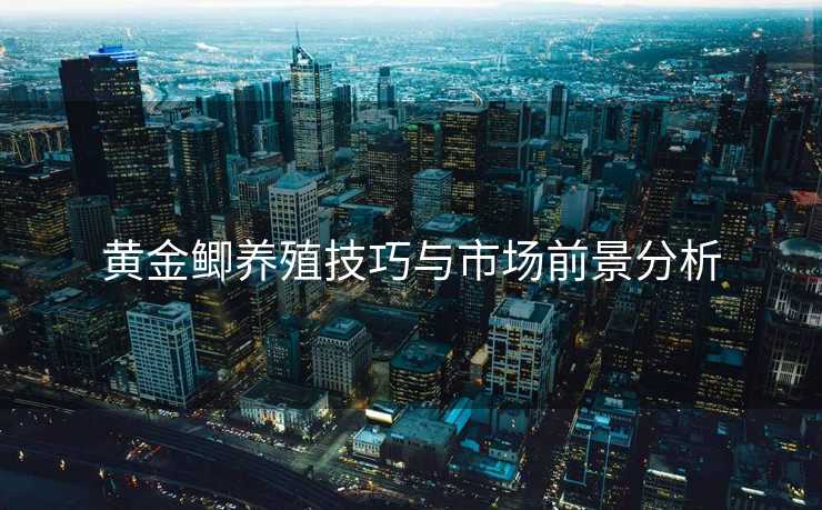 黄金鲫养殖技巧与市场前景分析