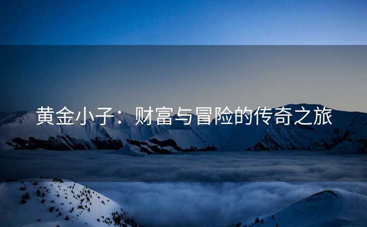 黄金小子：财富与冒险的传奇之旅