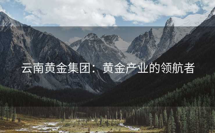 云南黄金集团：黄金产业的领航者