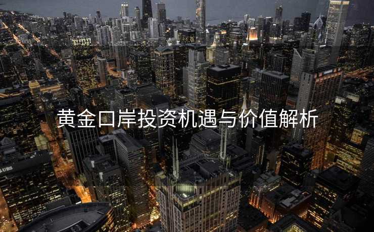 黄金口岸投资机遇与价值解析