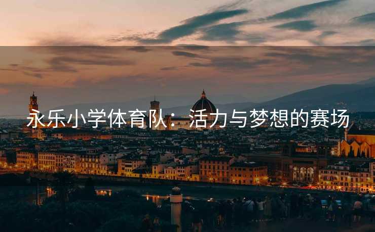 永乐小学体育队：活力与梦想的赛场