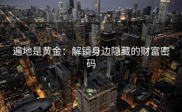 遍地是黄金：解锁身边隐藏的财富密码