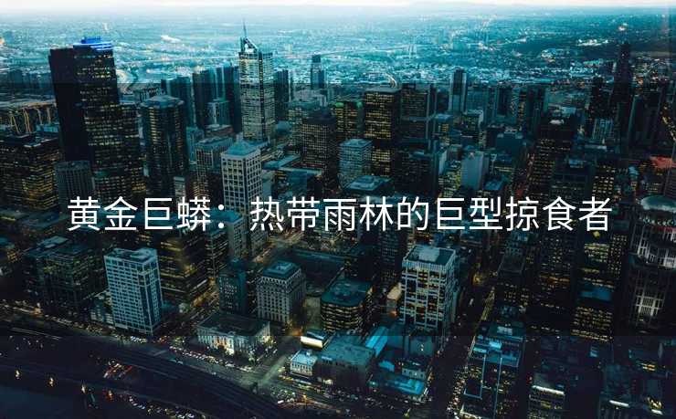 黄金巨蟒：热带雨林的巨型掠食者