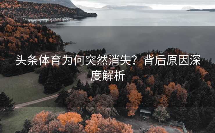 头条体育为何突然消失？背后原因深度解析
