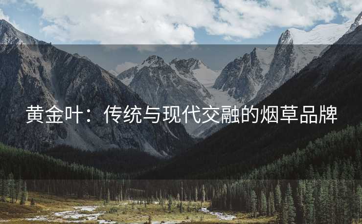黄金叶：传统与现代交融的烟草品牌