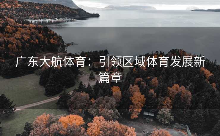 广东大航体育：引领区域体育发展新篇章