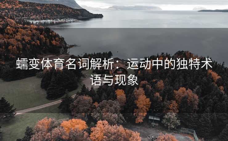 蠕变体育名词解析：运动中的独特术语与现象