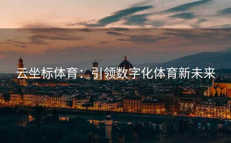 云坐标体育：引领数字化体育新未来