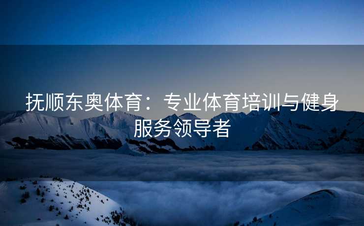 抚顺东奥体育：专业体育培训与健身服务领导者