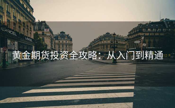 黄金期货投资全攻略：从入门到精通