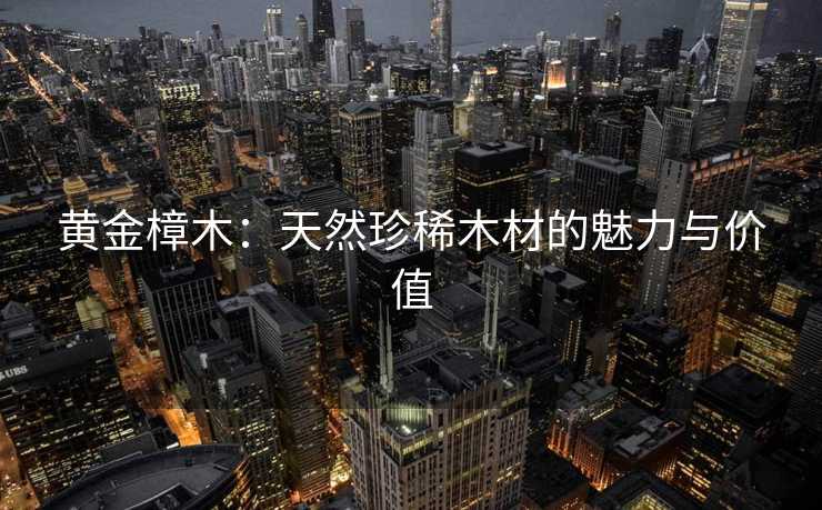 黄金樟木：天然珍稀木材的魅力与价值