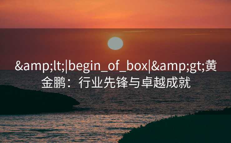 &lt;|begin_of_box|&gt;黄金鹏：行业先锋与卓越成就