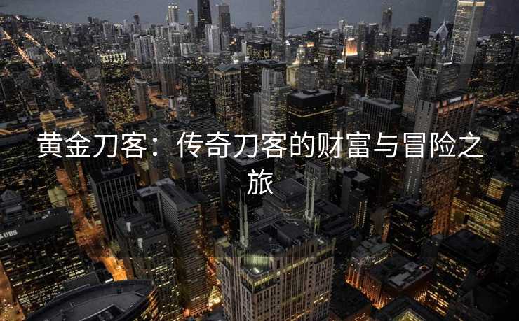 黄金刀客：传奇刀客的财富与冒险之旅