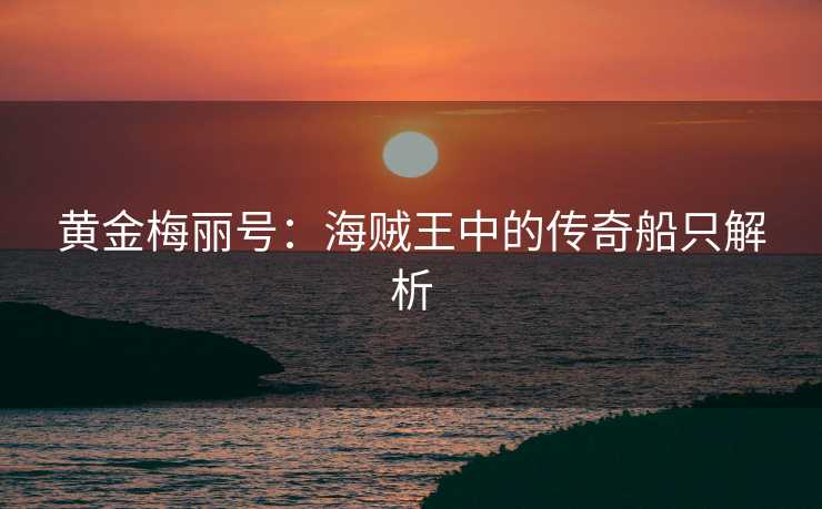 黄金梅丽号：海贼王中的传奇船只解析
