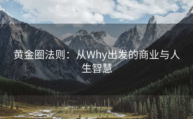 黄金圈法则：从Why出发的商业与人生智慧