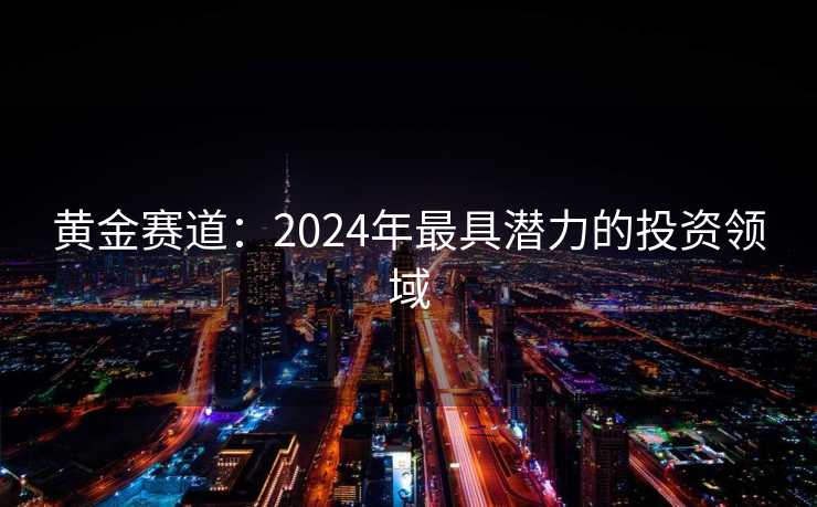 黄金赛道：2024年最具潜力的投资领域