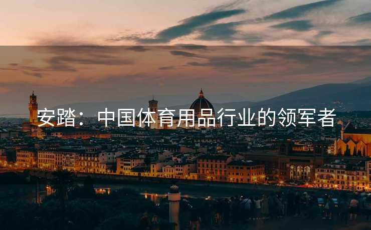 安踏：中国体育用品行业的领军者