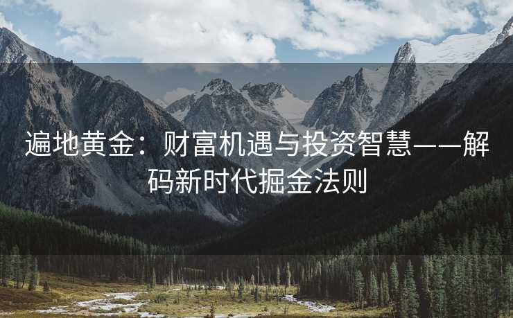 遍地黄金：财富机遇与投资智慧——解码新时代掘金法则