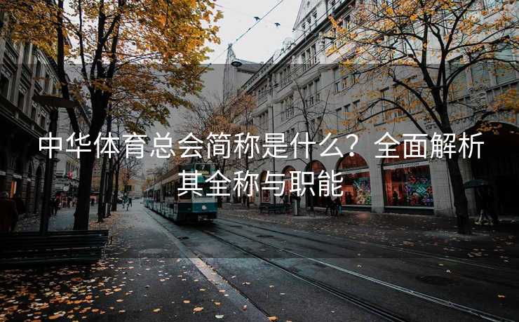 中华体育总会简称是什么？全面解析其全称与职能