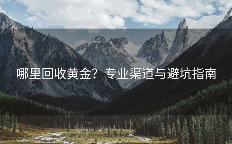 哪里回收黄金？专业渠道与避坑指南