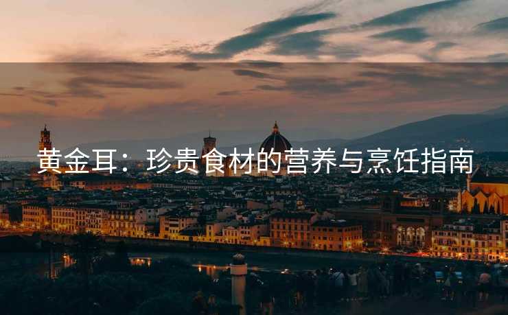 黄金耳：珍贵食材的营养与烹饪指南