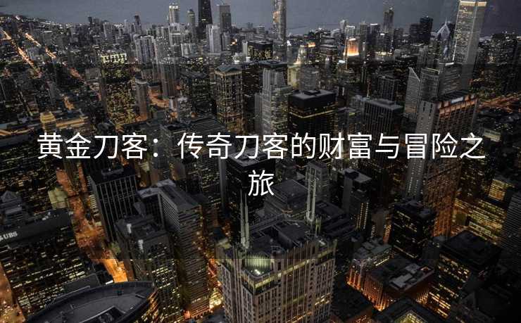 黄金刀客：传奇刀客的财富与冒险之旅