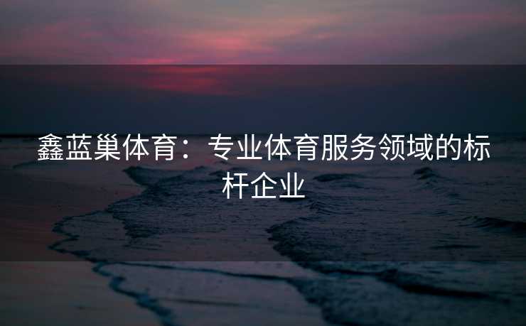 鑫蓝巢体育：专业体育服务领域的标杆企业